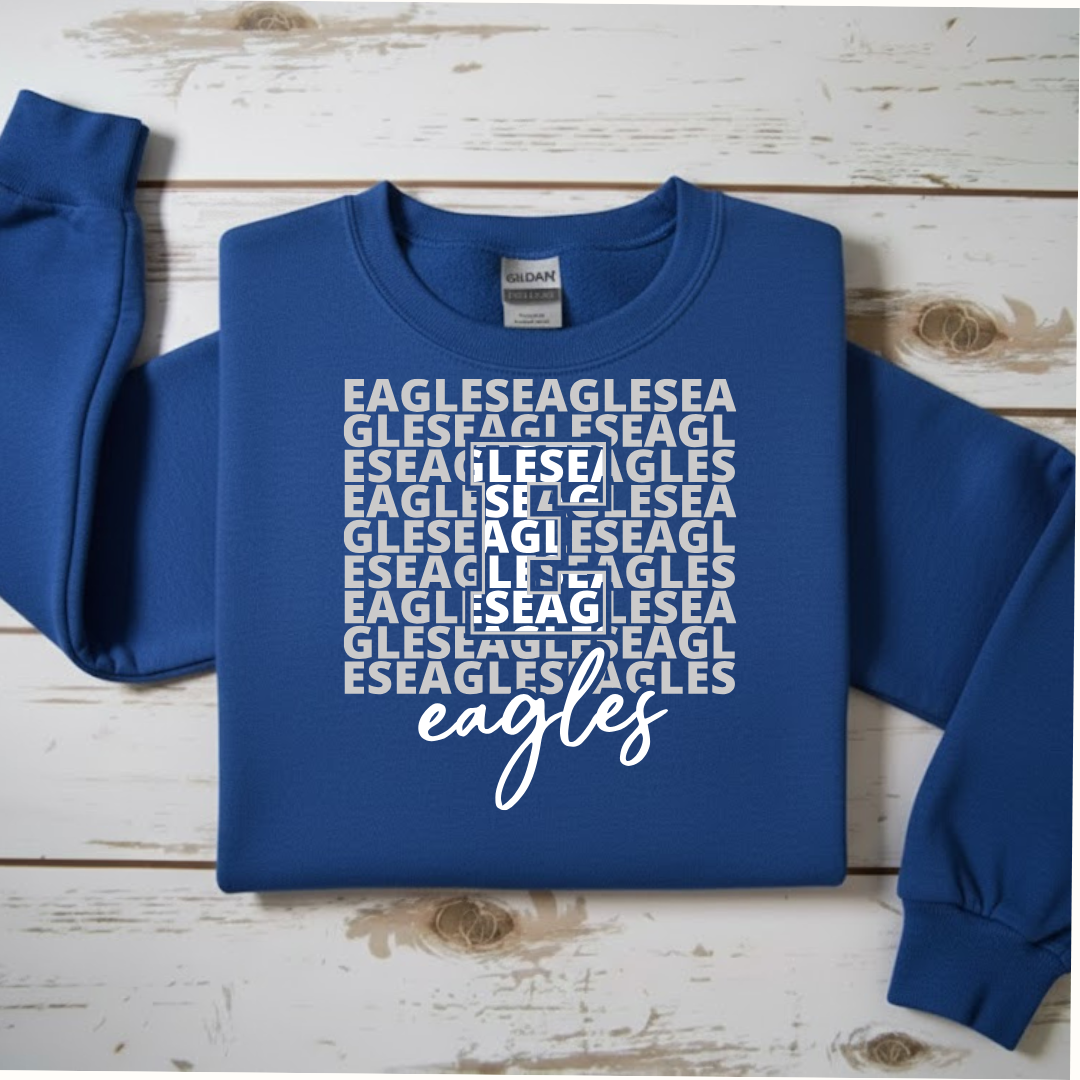 "Eagles Word" Mosaic Sweatshirt