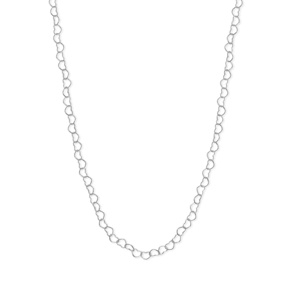 Dainty Linked Heart Chain Necklace