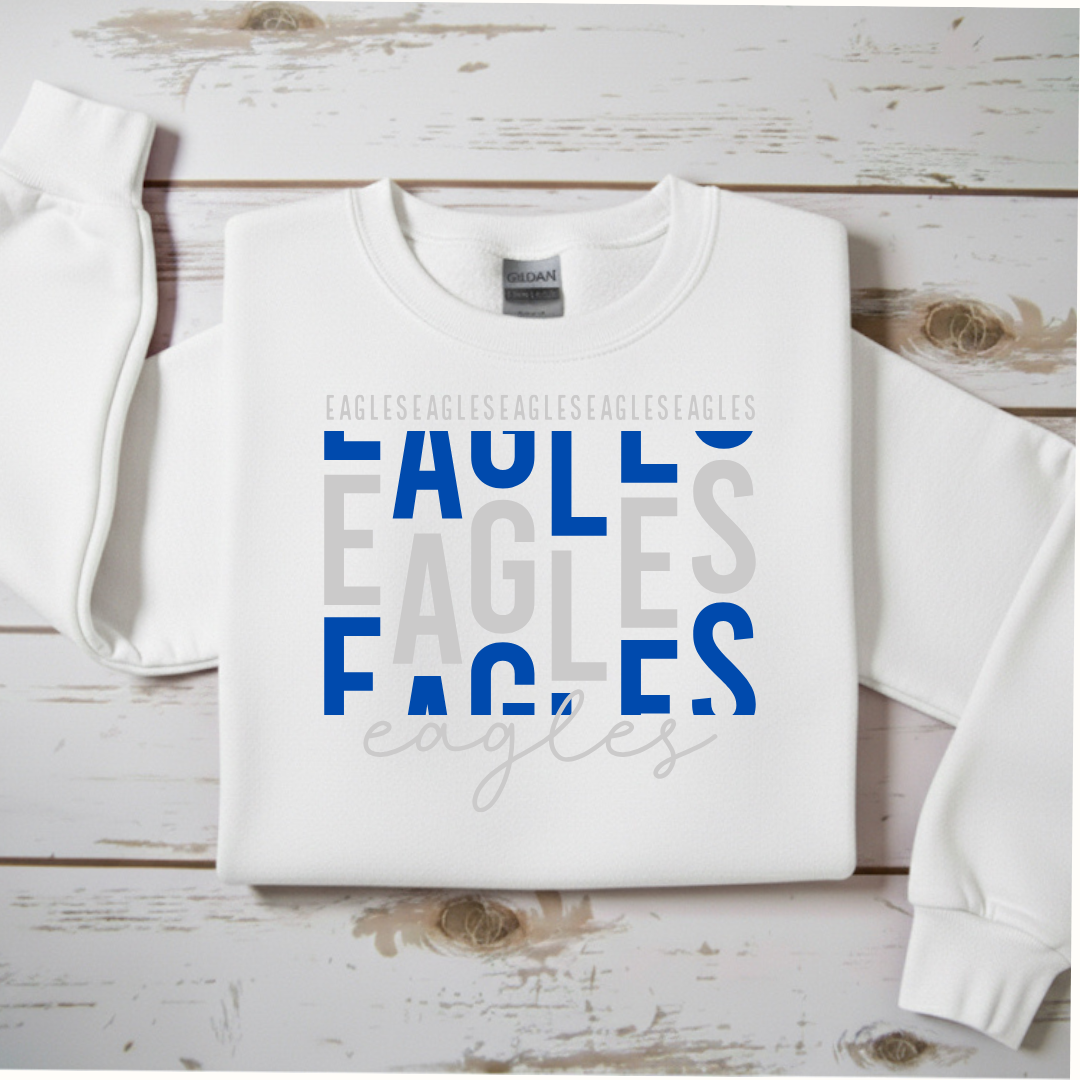 “EAGLES" Fan Crewneck Sweatshirt