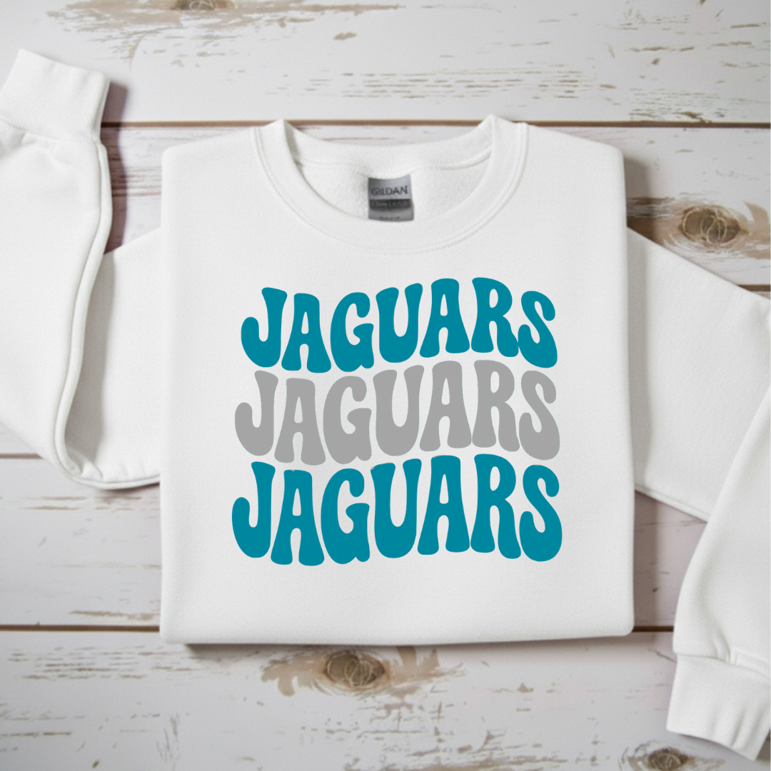 “Jaguars” Stacked Crewneck Sweatshirt