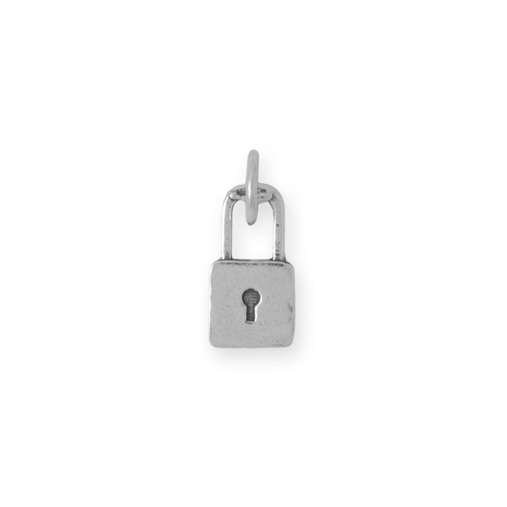 Silver or Gold Padlock Charm
