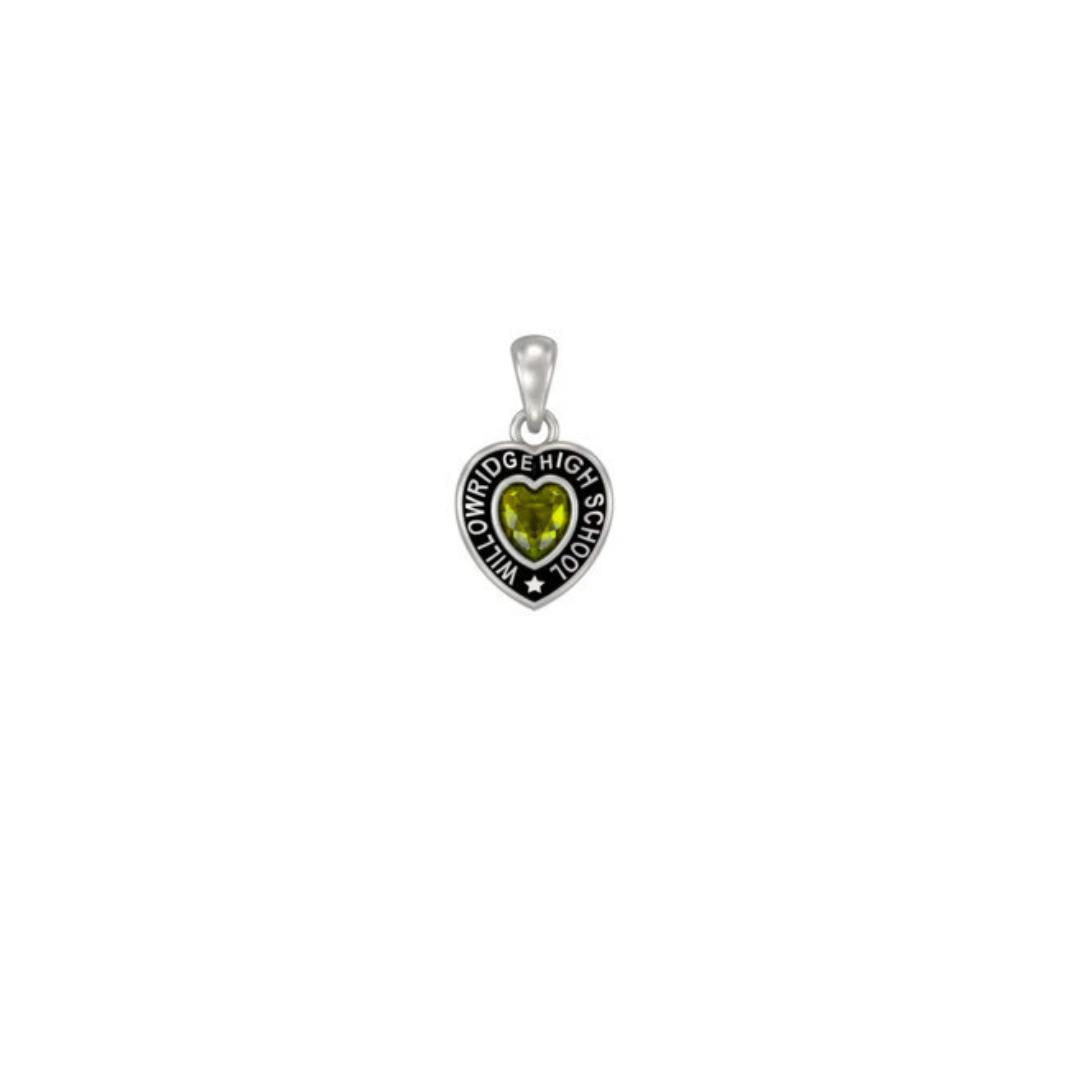 Bold City Silver Heart w/ Star Accent Class Necklace