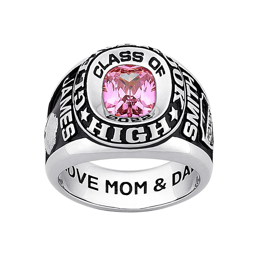 Men's Traditional Double Row Class Ring