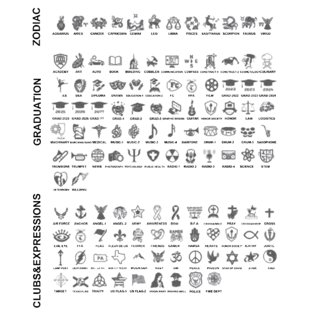 Promo Sterling Silver Ladies Traditional Class Ring