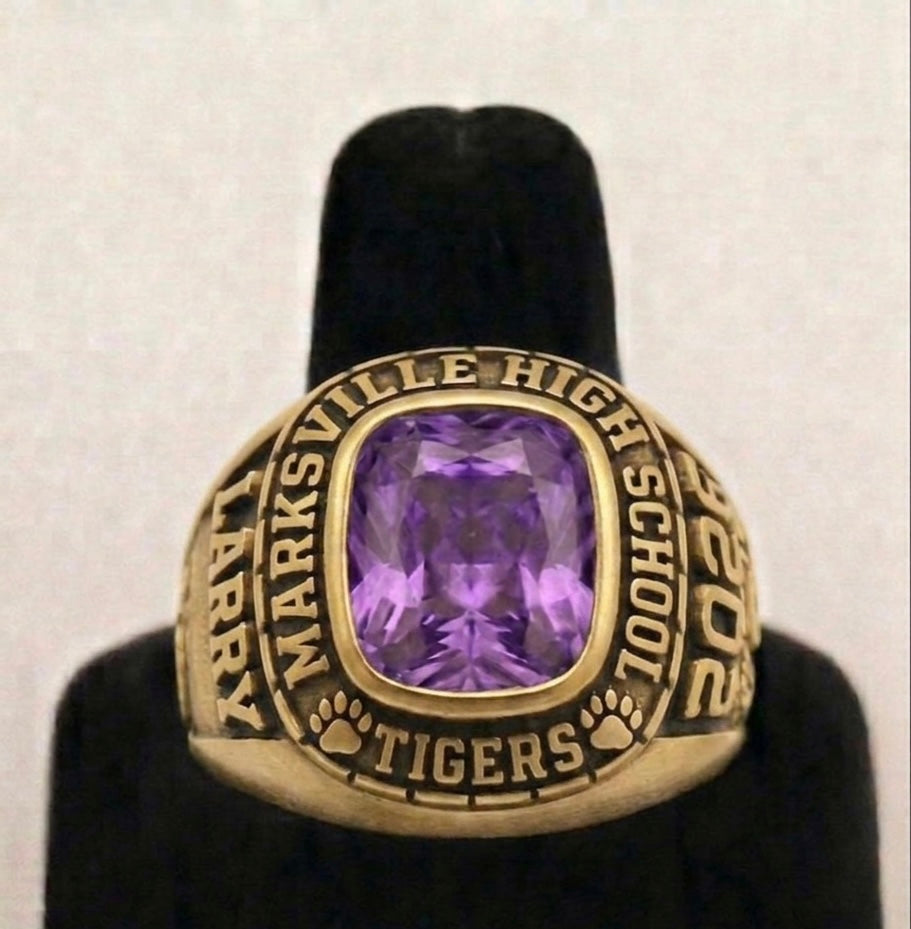 Marksville High School Tigers Men's Square Class Ring
