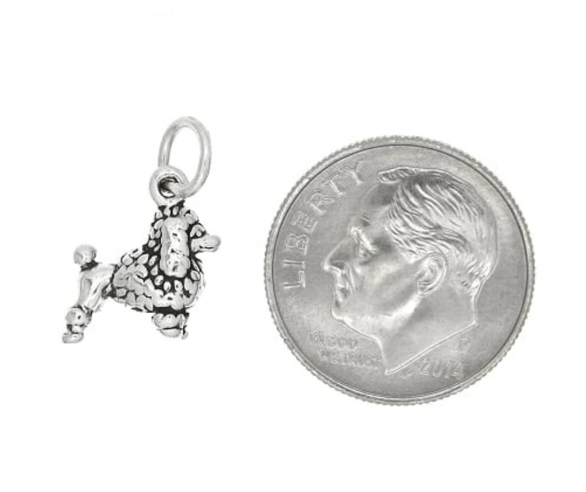 Tiny Poodle Dog Charm