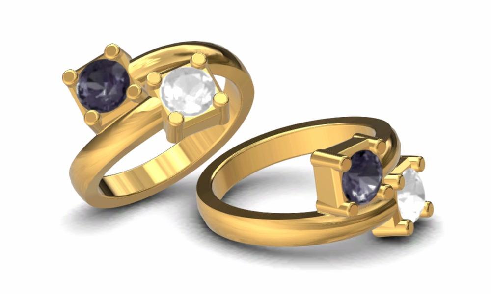 Promo Double Birthstone Class Ring