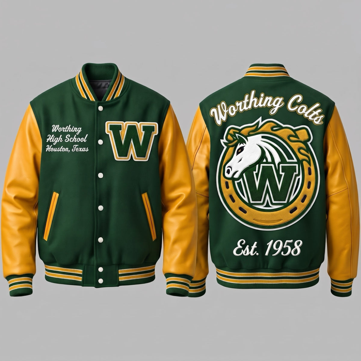 Worthing Colts Horseshoe Letterman