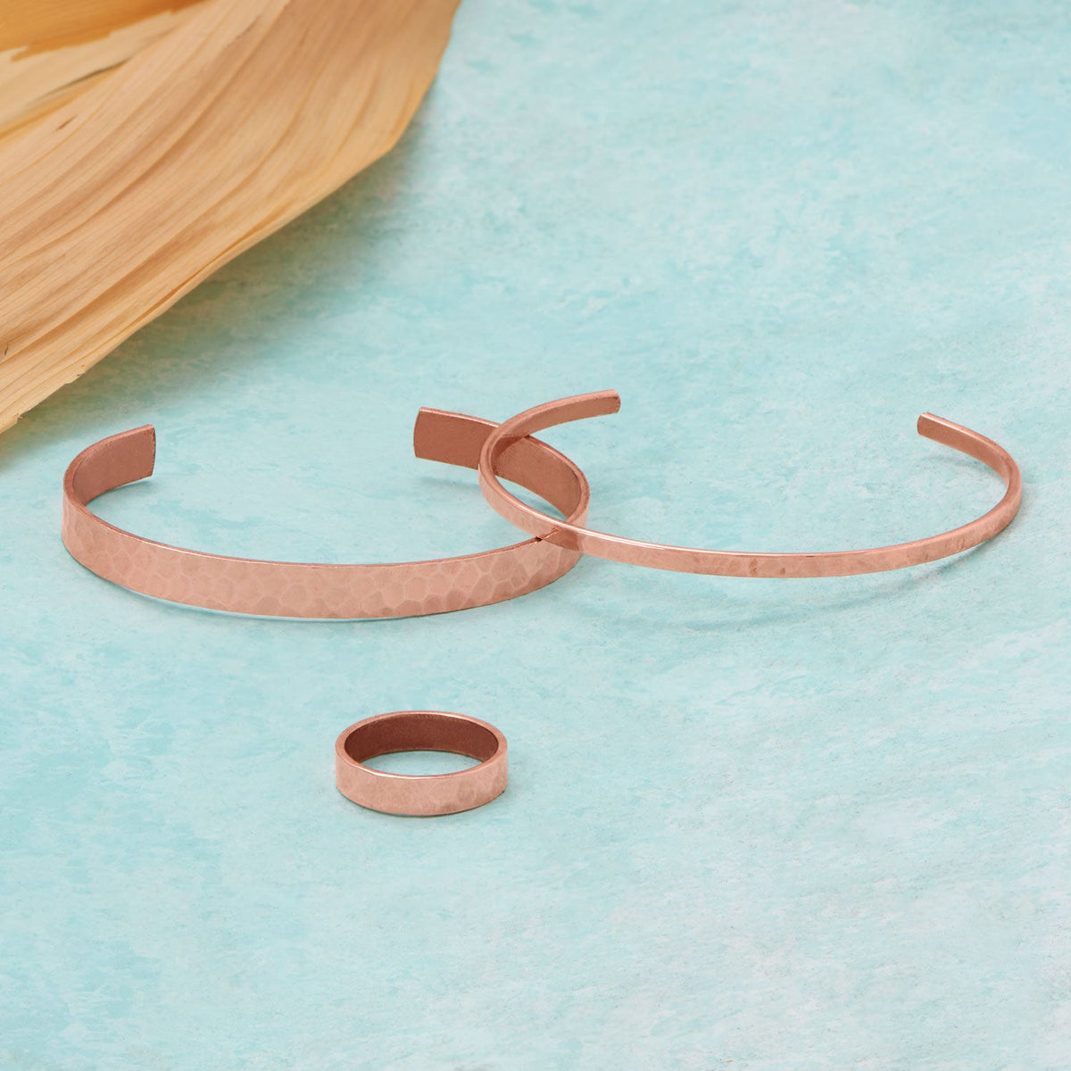 4.7mm Hammered Solid Copper Ring