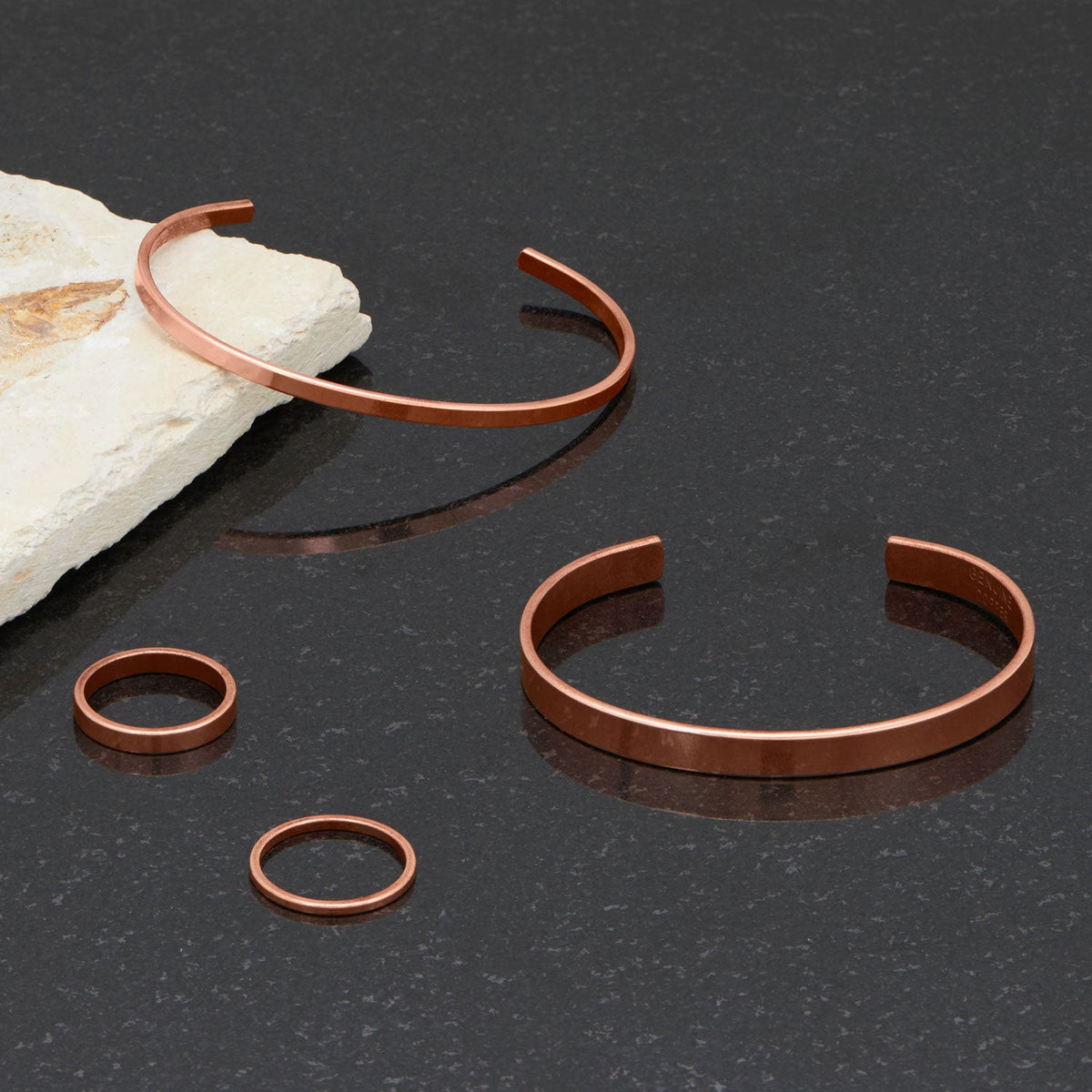 3.2mm Flat Edge Solid Copper Ring