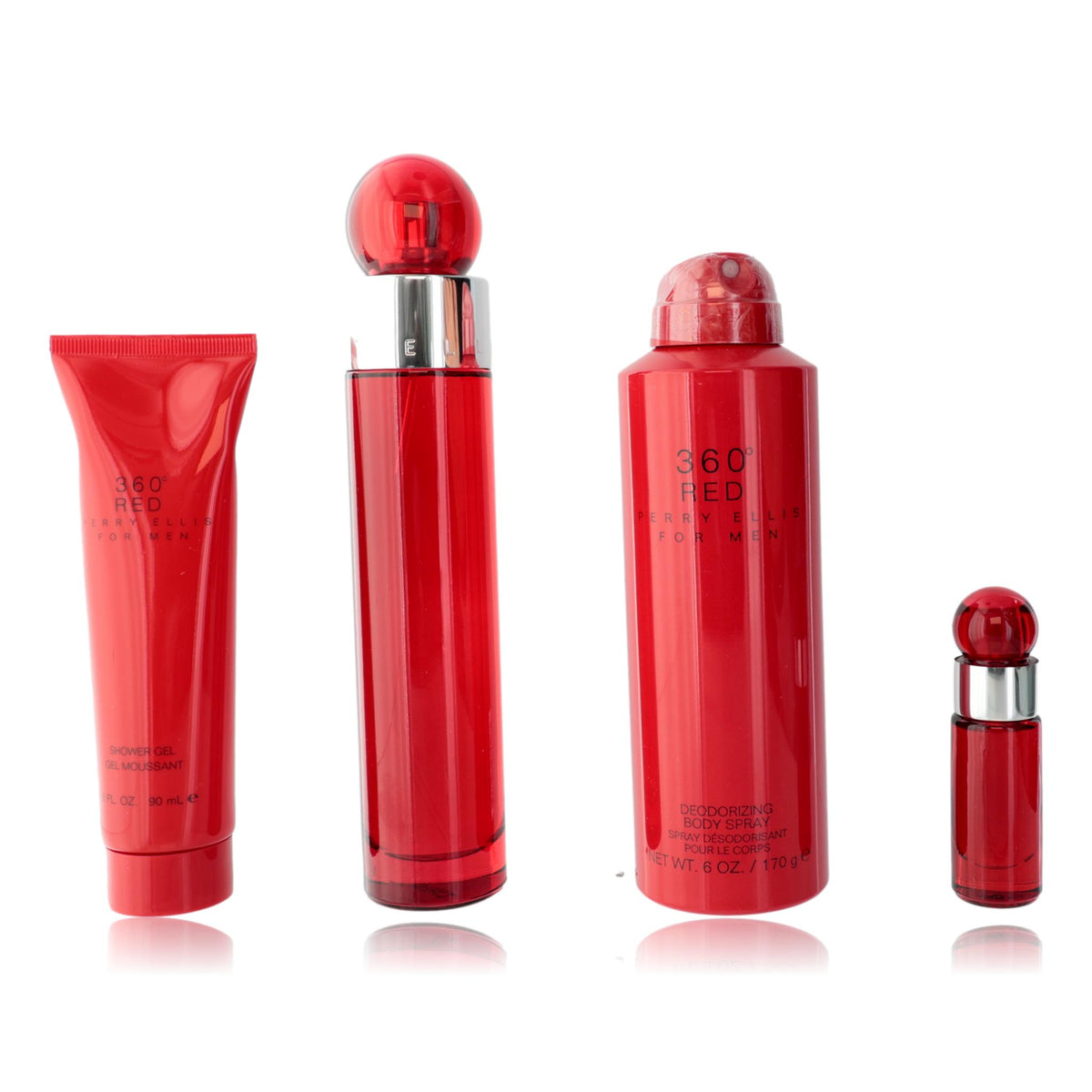 Perry Ellis 360 Red by Perry Ellis, 4 Piece Gift Set for Men