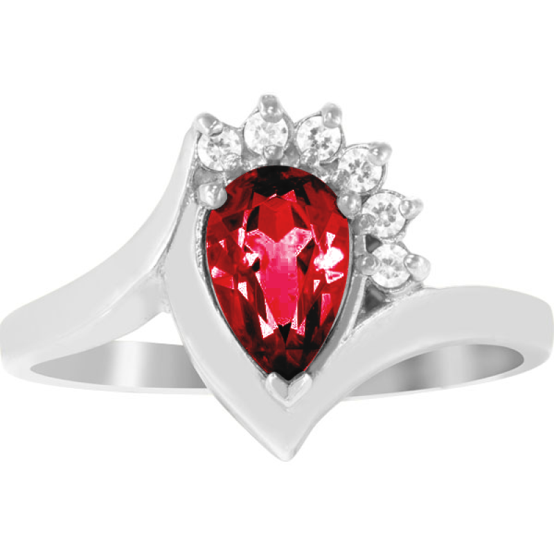 Promo Pear-Shaped Birthstone Class Ring