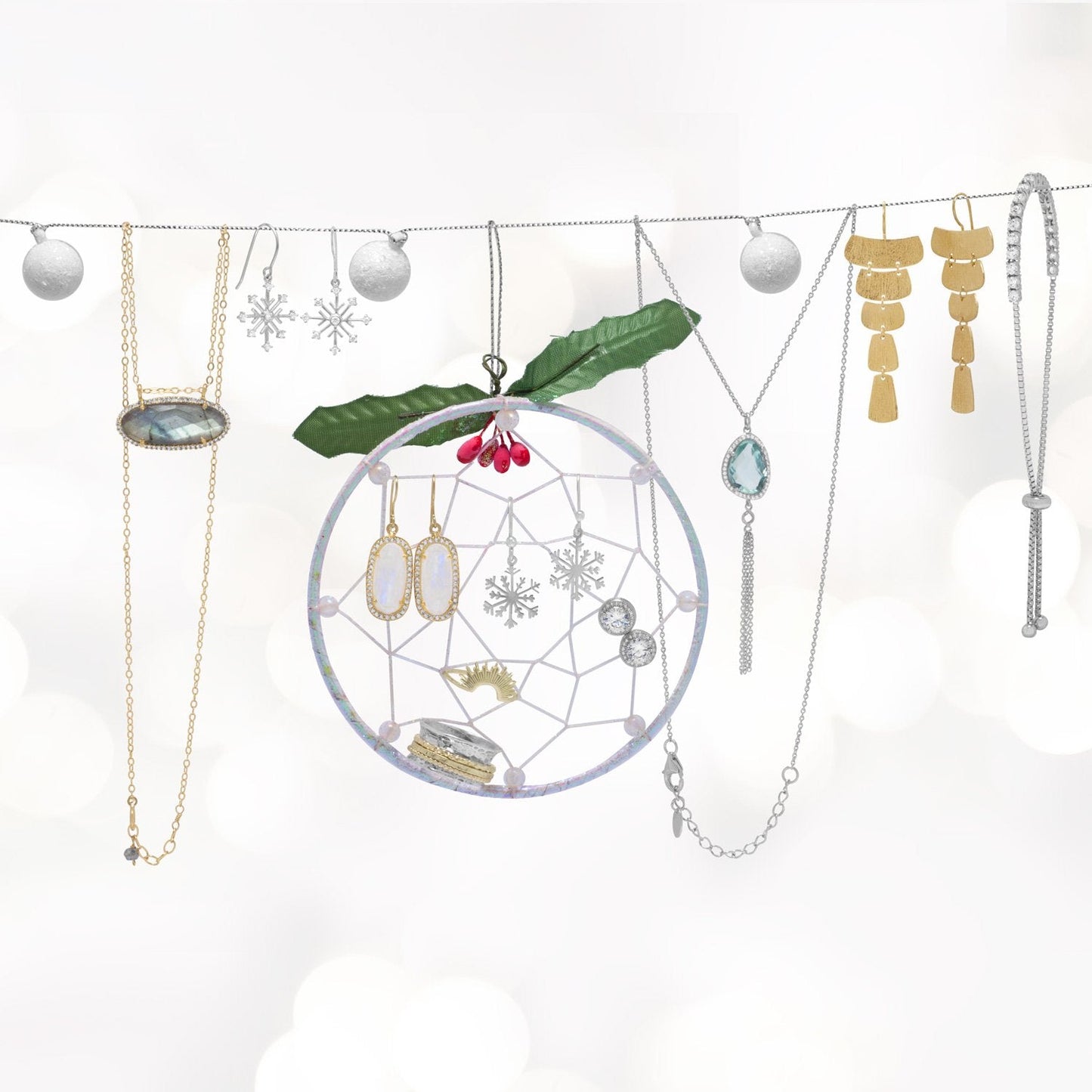 Small Snowflake Earrings