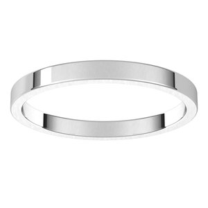 Platinum 2 mm Flat Band Size 10