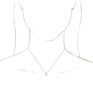 Sterling Silver Crescent 16-18" Necklace