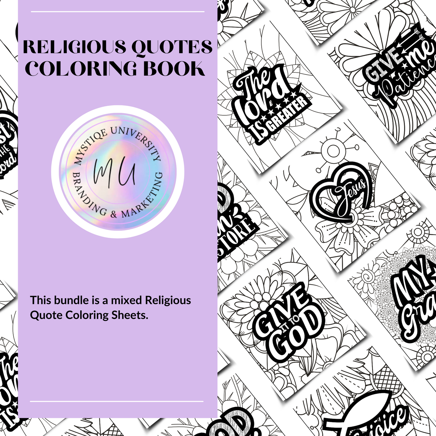 Libro para colorear de citas religiosas