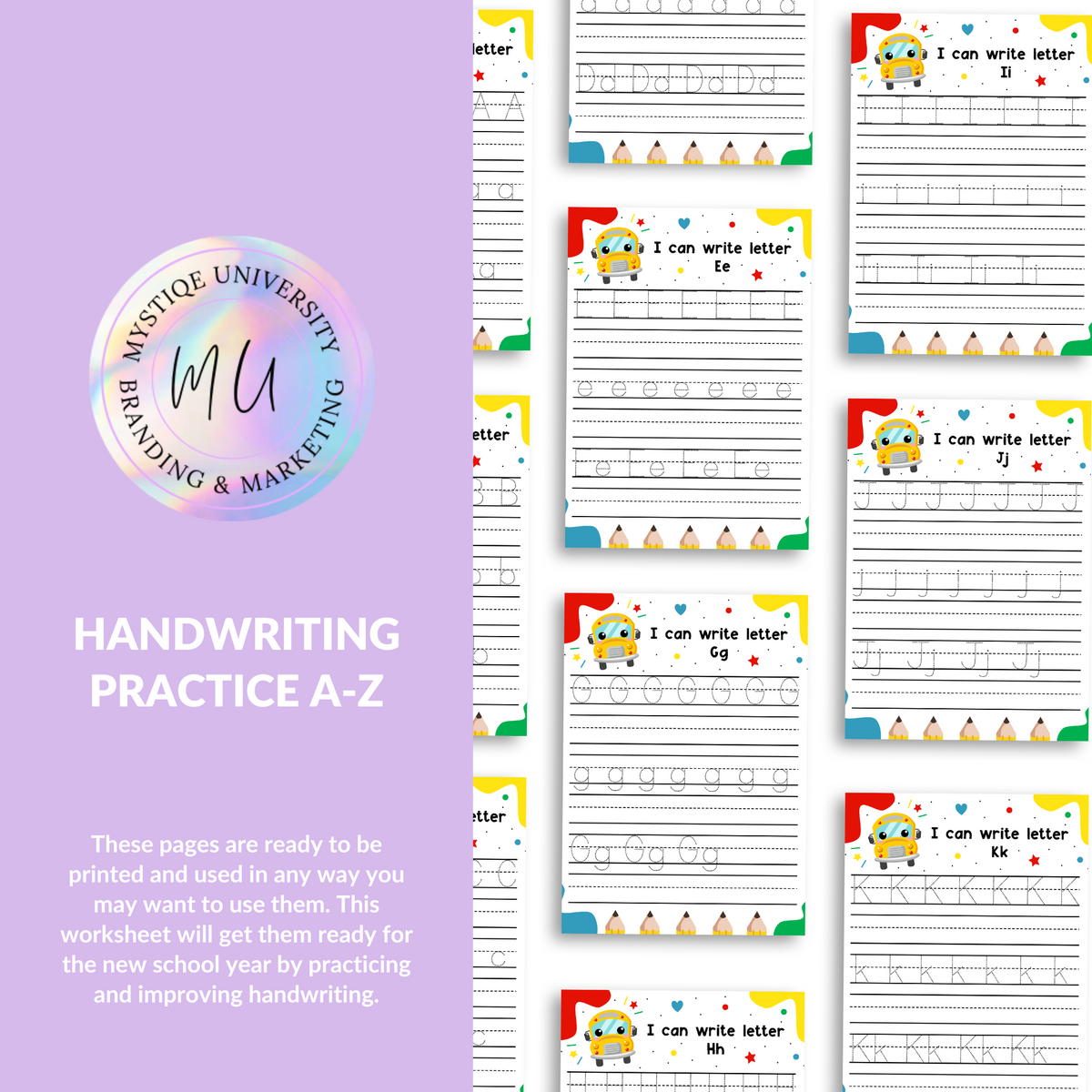 Handwriting Practice A-Z