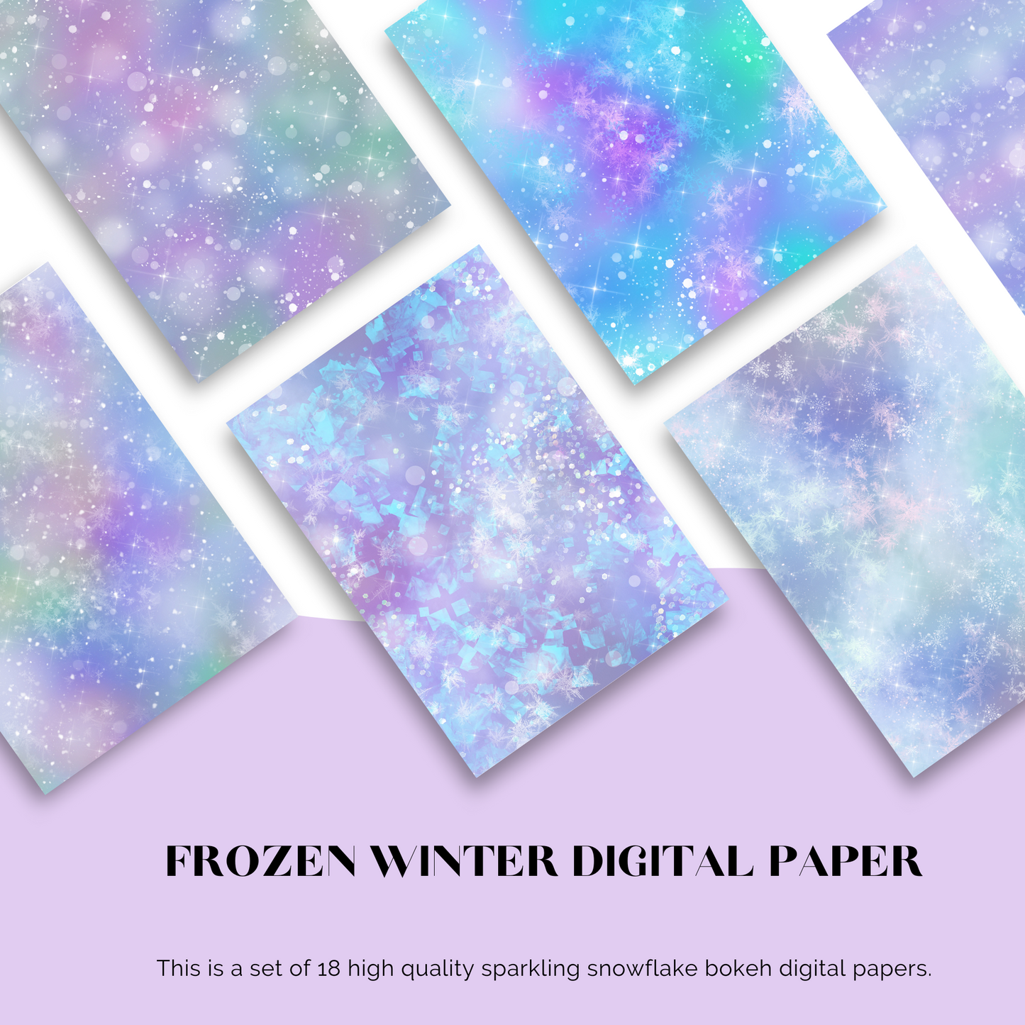 Frozen Winter Digital Paper