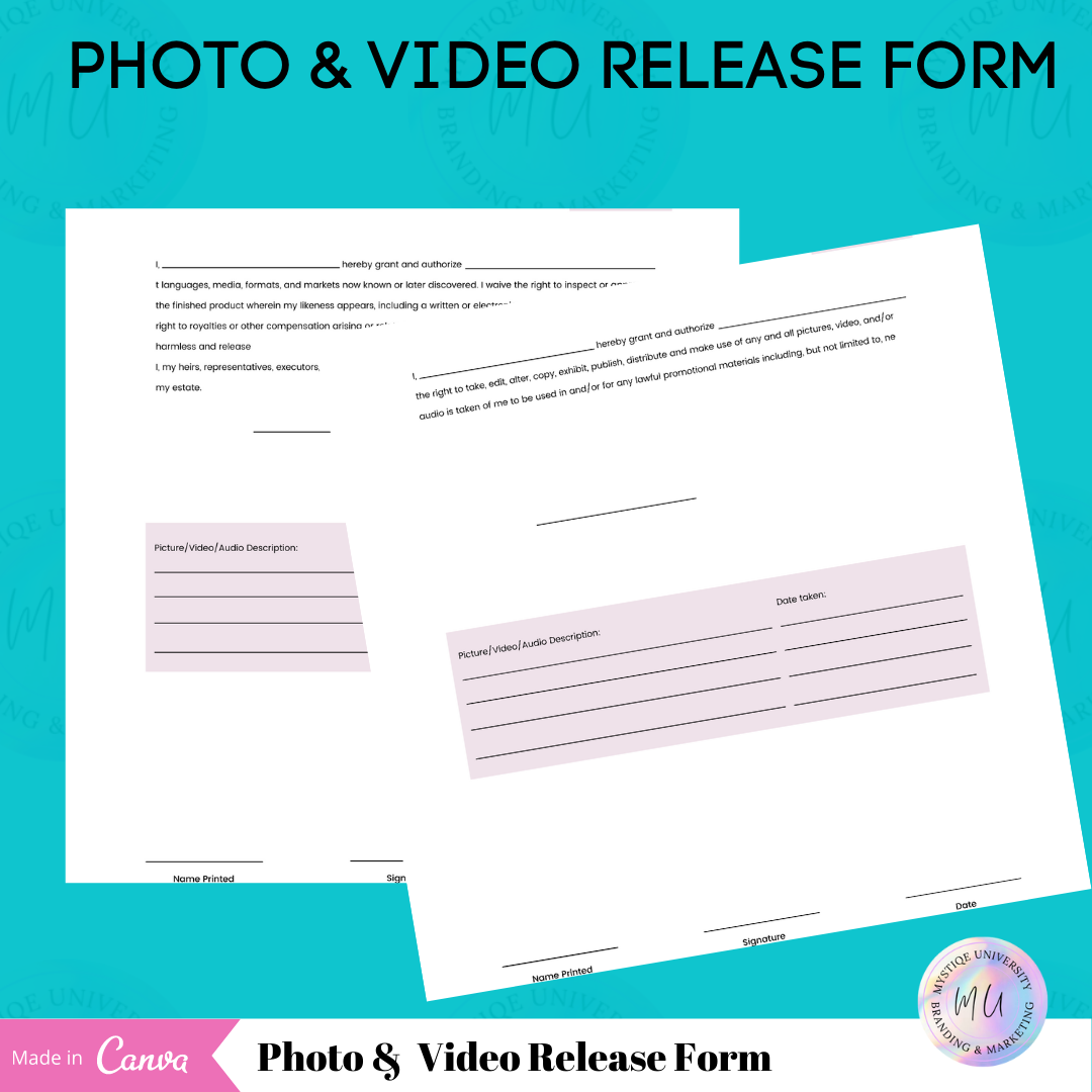 Formulario de exención de responsabilidad por COVID 19 para fotógrafos