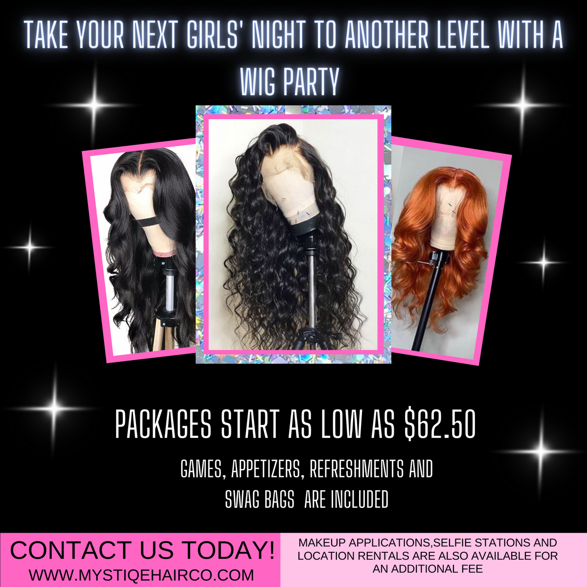 Girls’ Night Wig Party Consultation