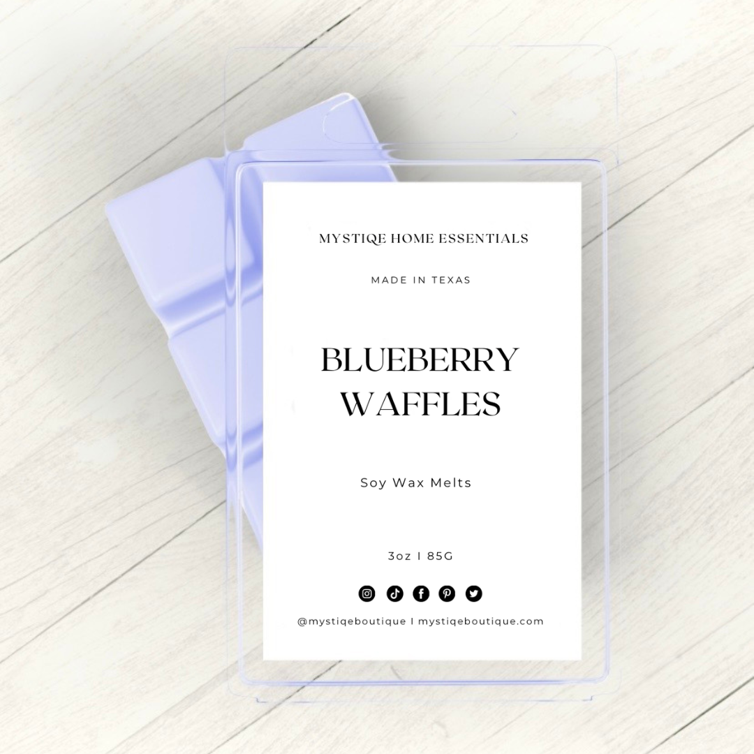 waffles de Mora azul