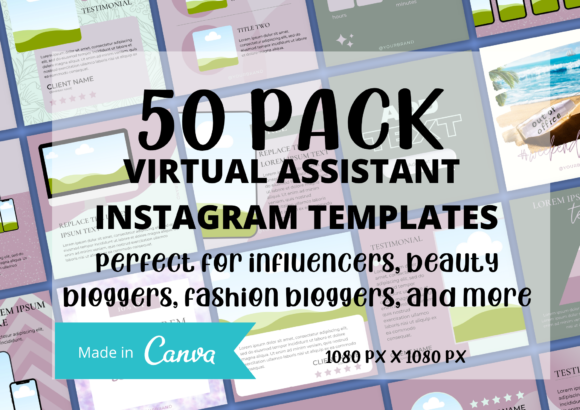Virtual Assistant Instagram Templates