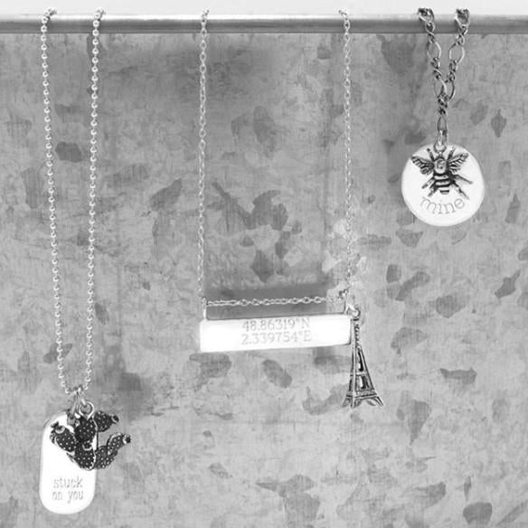 16" + 2" Engravable Bar Nameplate Necklace