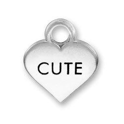 Cute Heart Conversation Charm