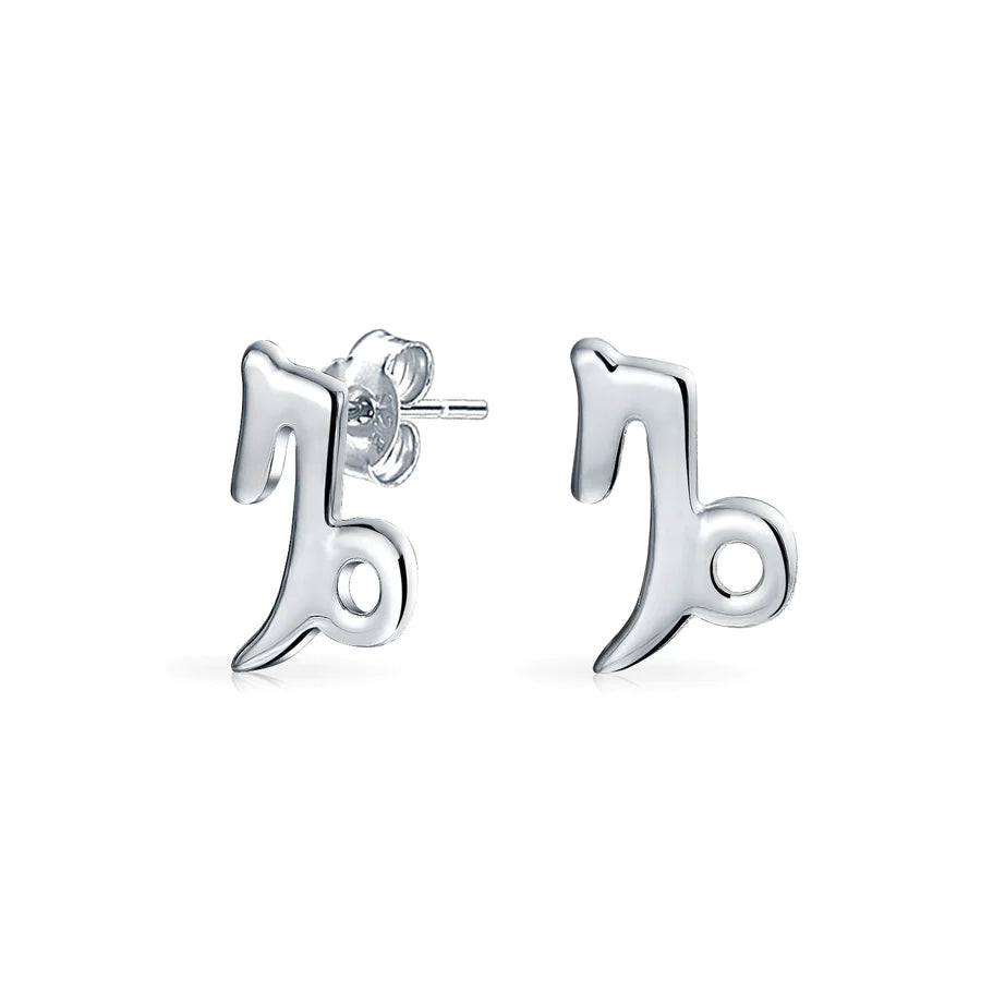 Capricorn Zodiac Earrings