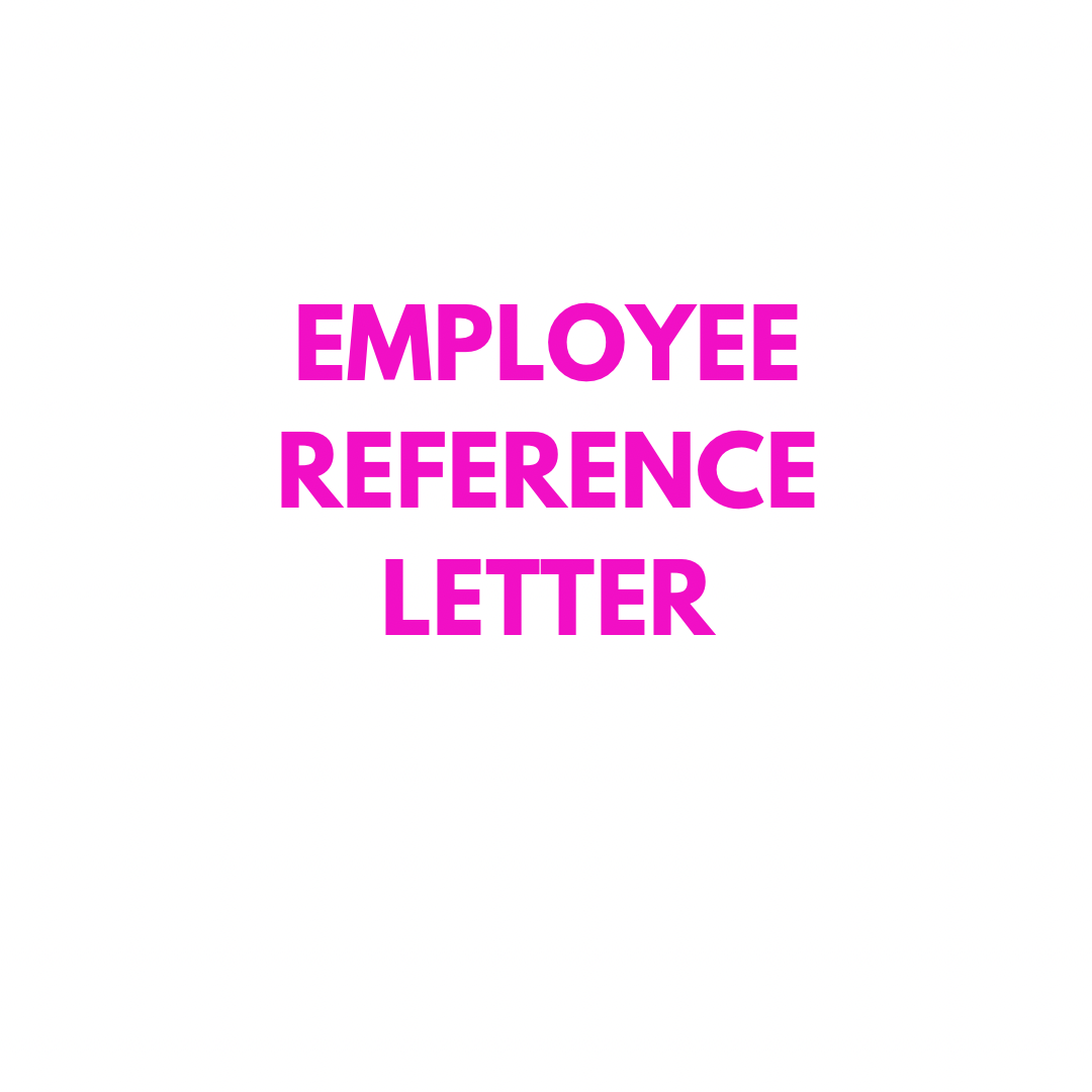 Employee Reference Letter
