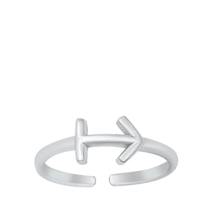 Sterling Silver Zodiac Toe Rings