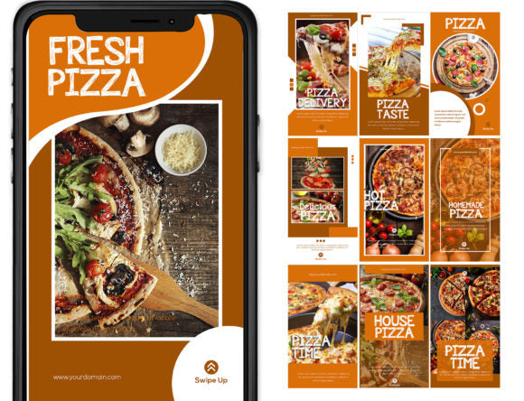 Pizza Insta Story Canva Template