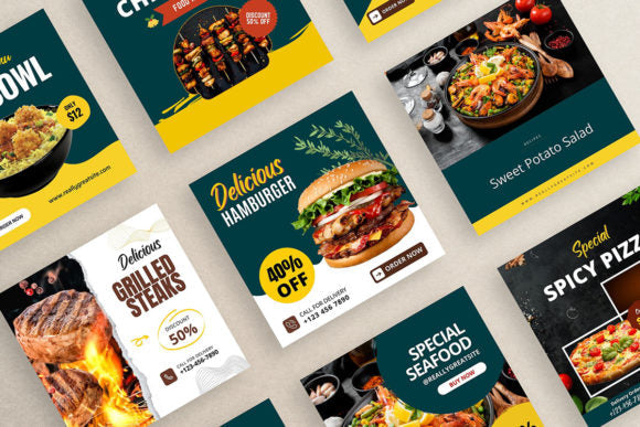 Restaurant Social Media Post Template