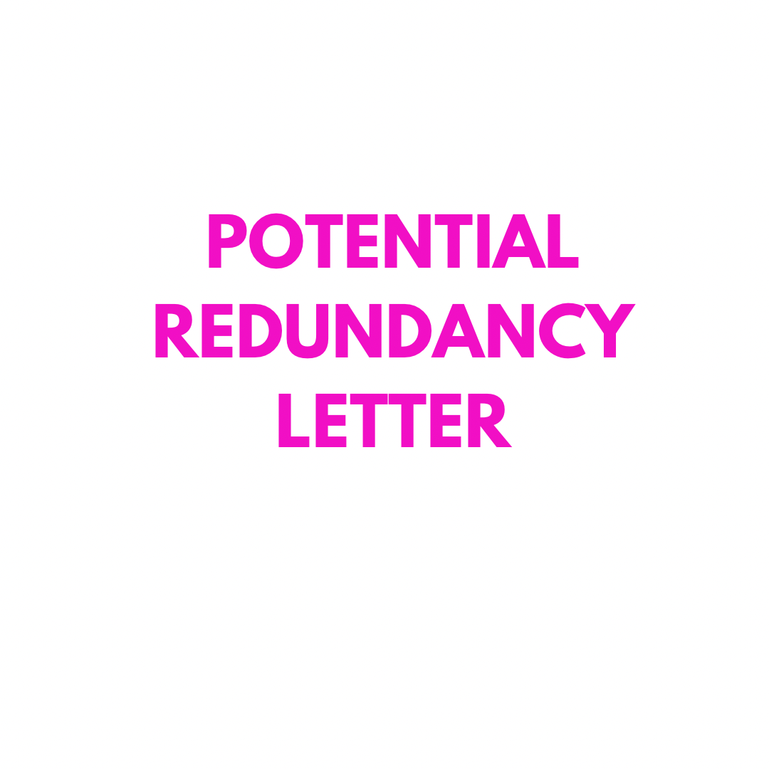 Potential Redundancy Letter