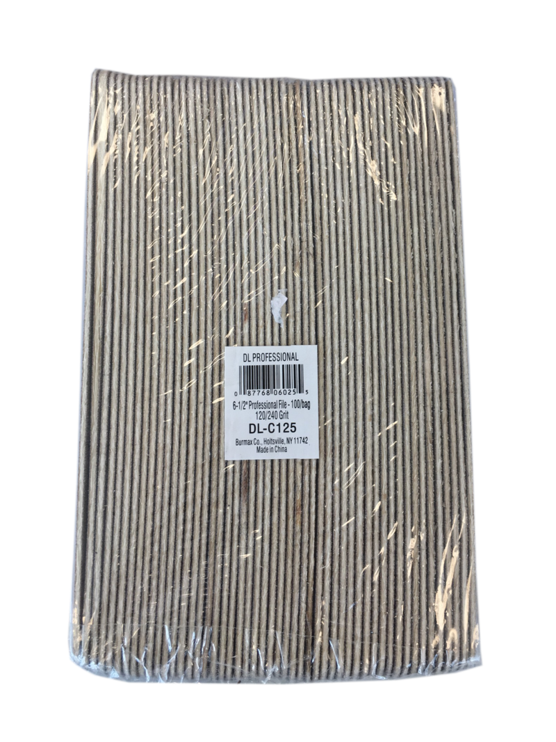 Nail File Wood 6-1/2'' - PACK / 50PCS