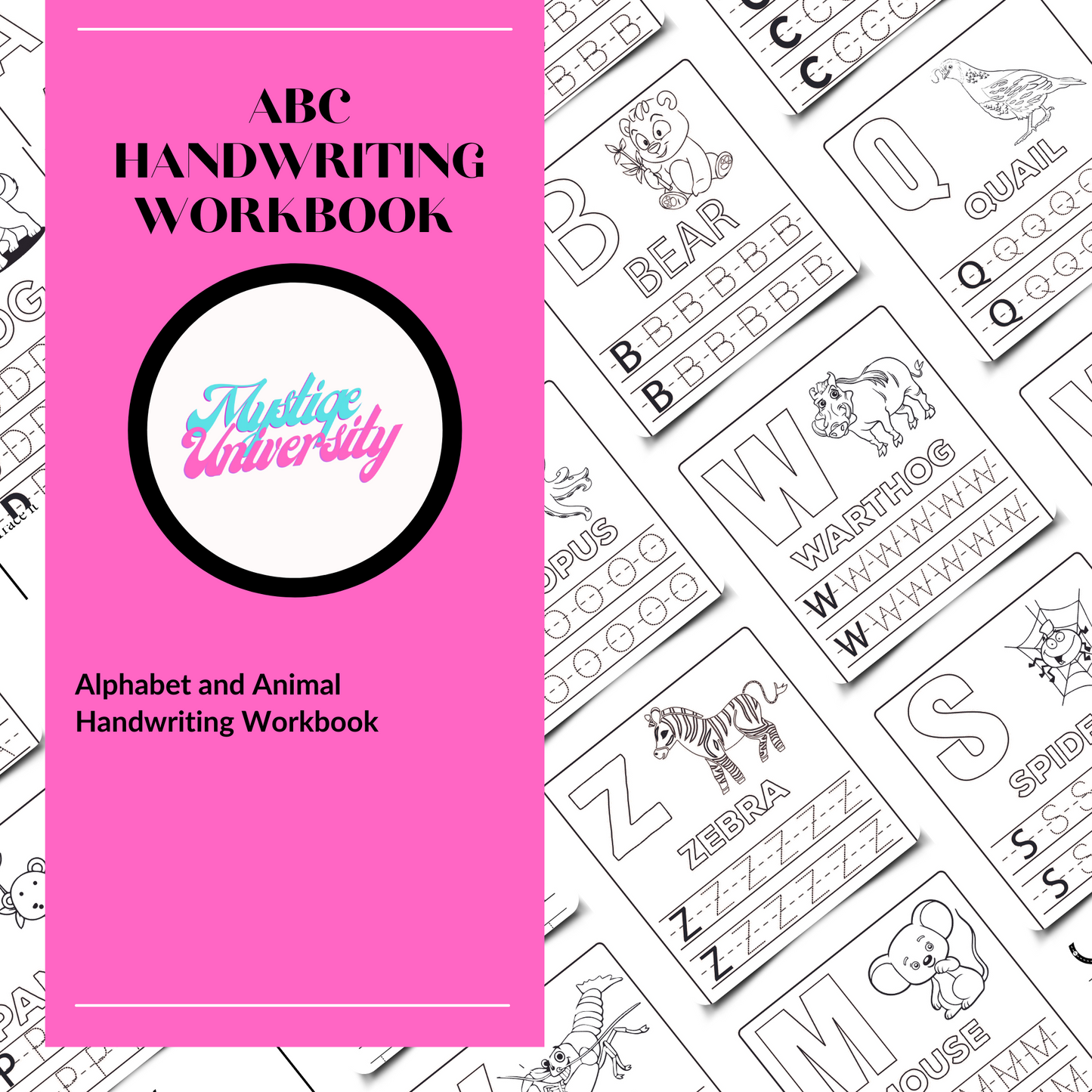 Cuaderno de ejercicios de escritura a mano KDP ABC
