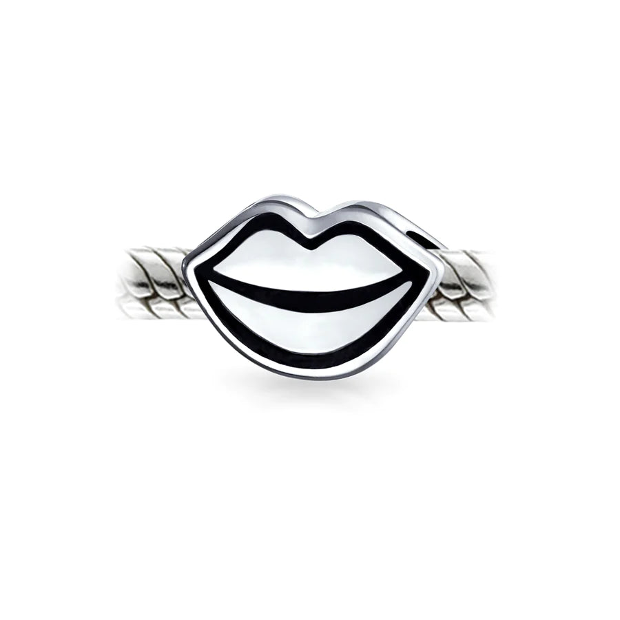 Kissing Lips Bead Charm