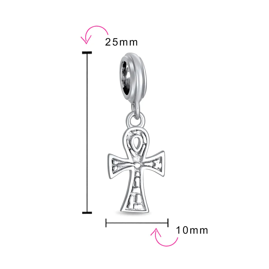 Charm de cuentas colgantes Ankh