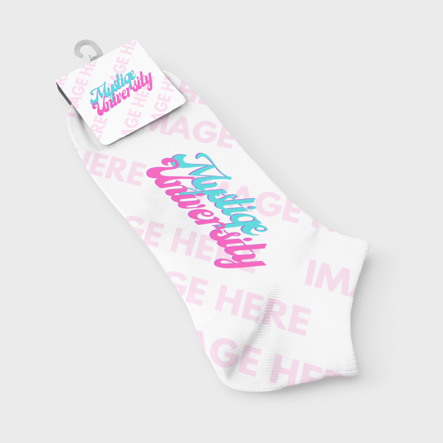 Sock with Label and Hook Mockup
