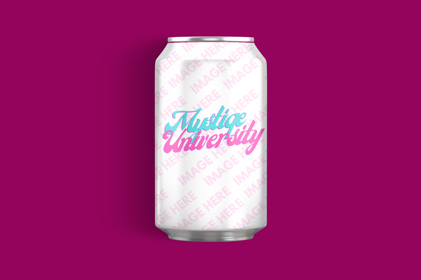 Lying 12oz Soda Can Mockup