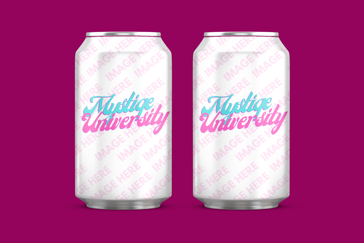 Double Aluminum Can Mockup
