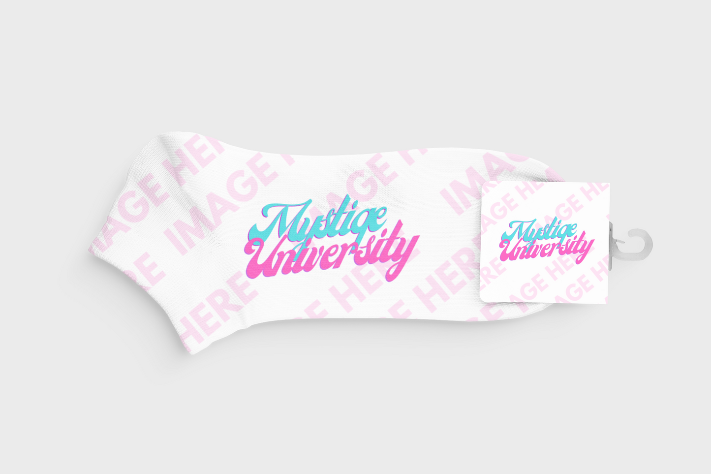 Sock with Label Mockup