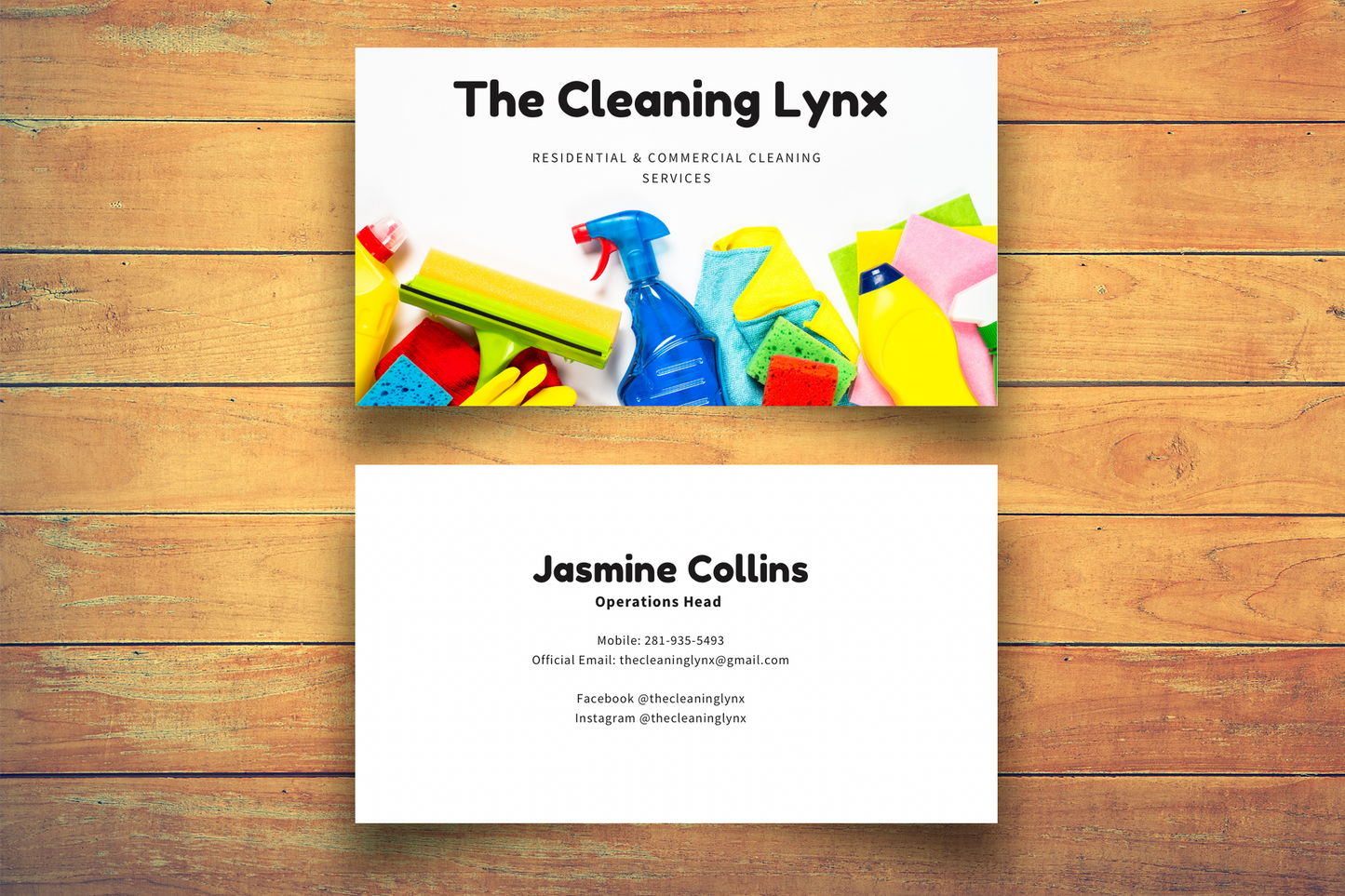 Business Card Front and Back Mockup