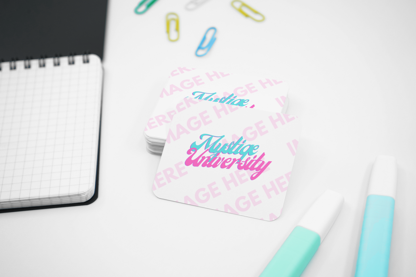 Rounded Business Card with Stack Mockup Generator