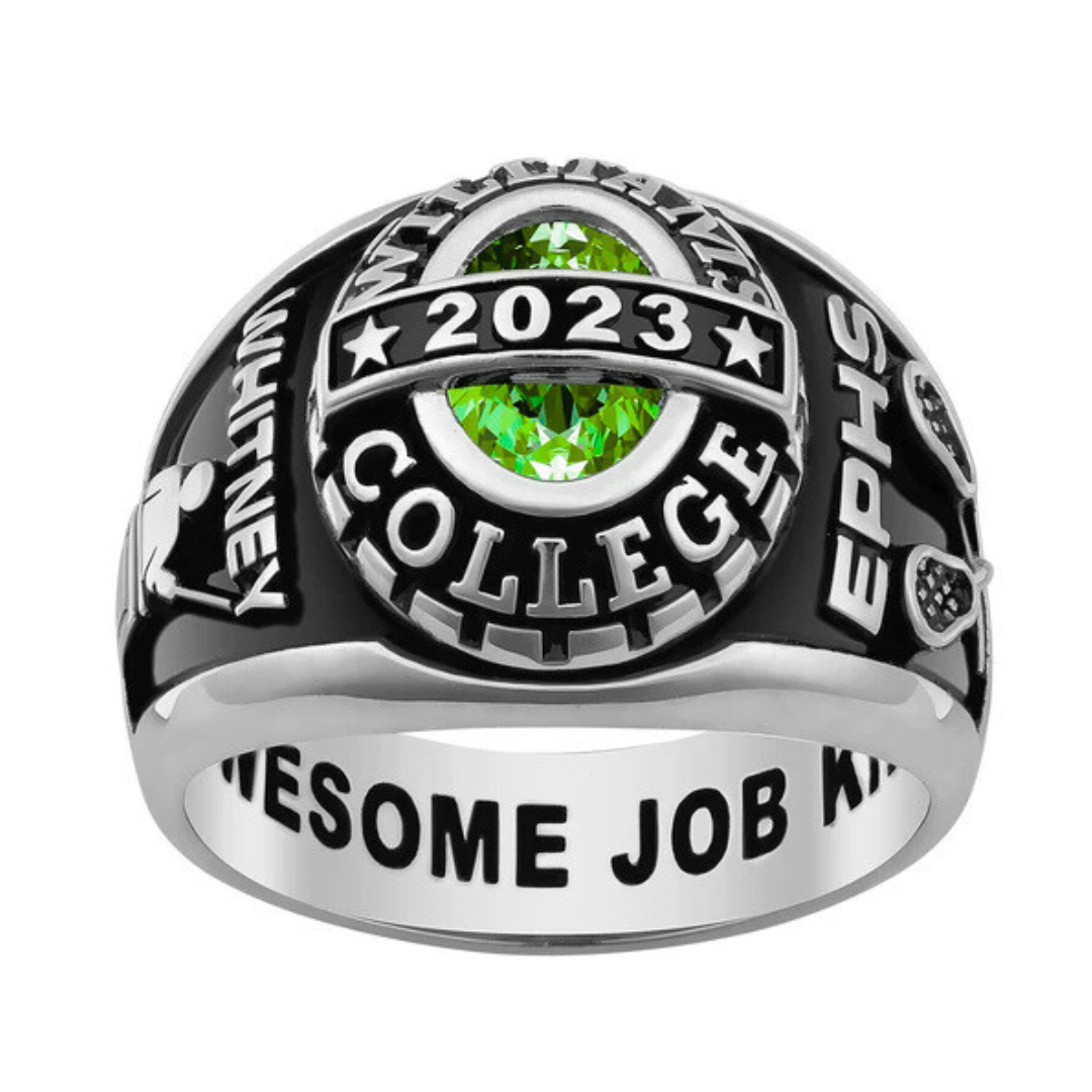 Sterling Silver Ladies Year Bridge Class Ring