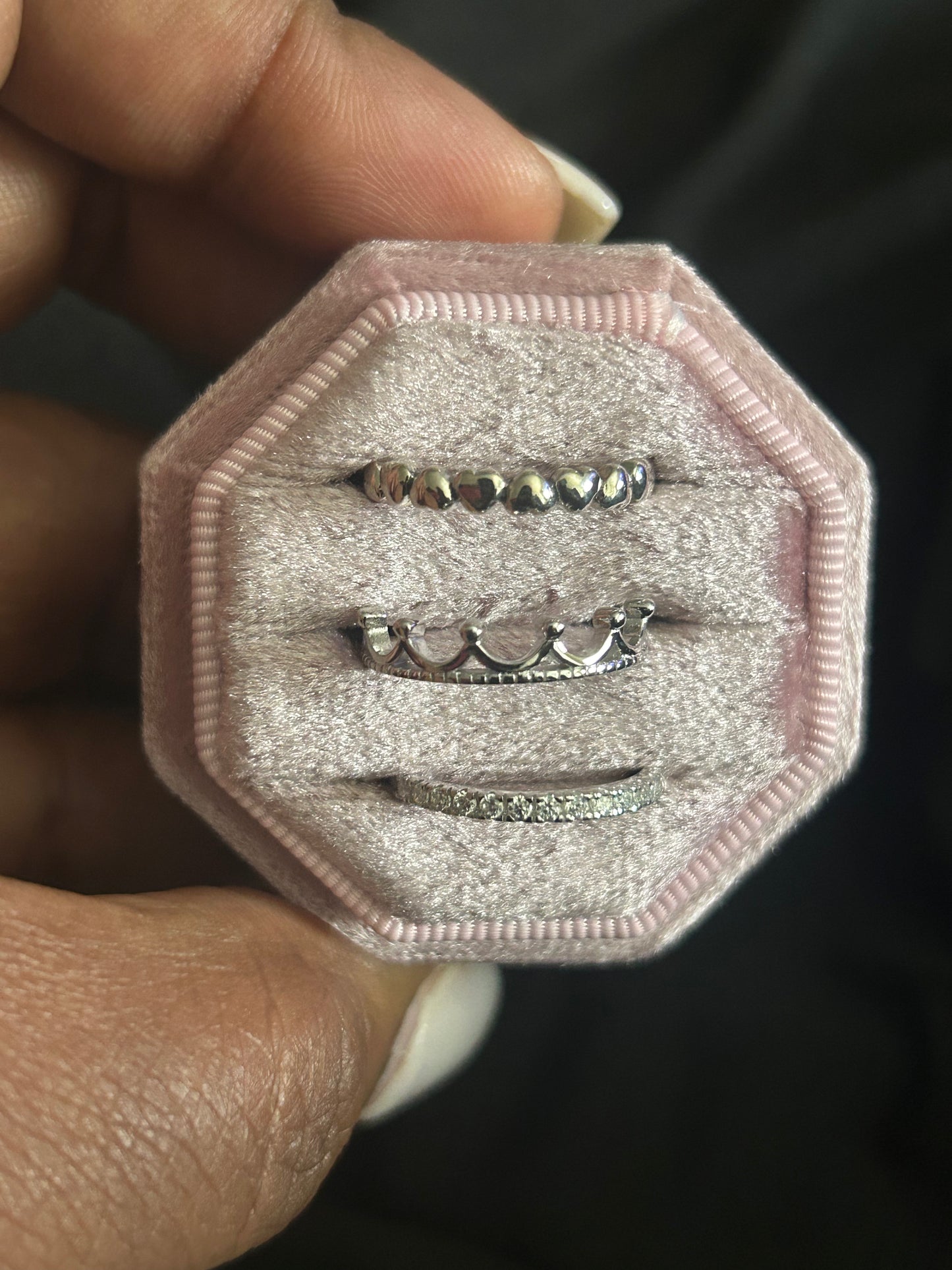 Trío de anillos de tiara