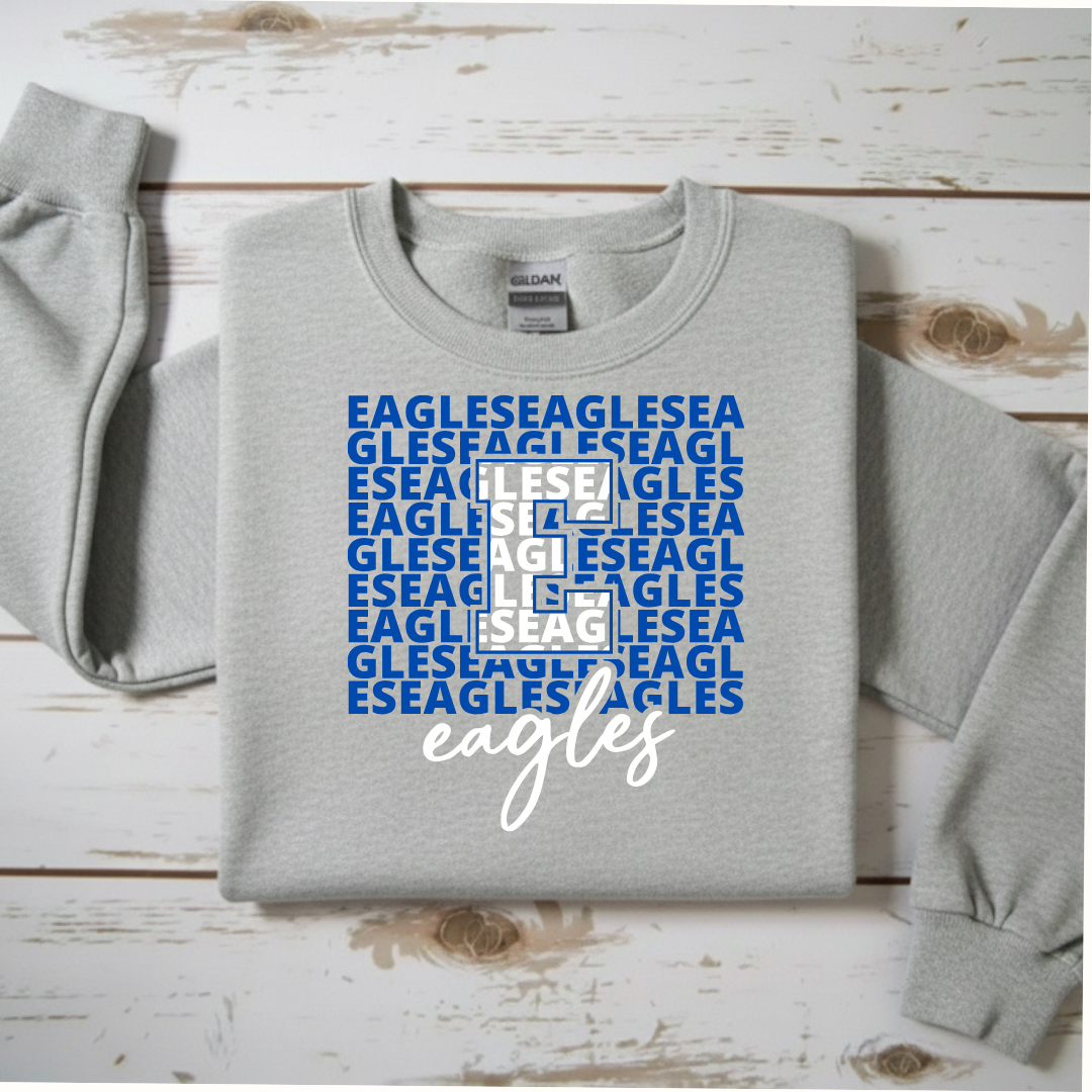 "Eagles Word" Mosaic Sweatshirt