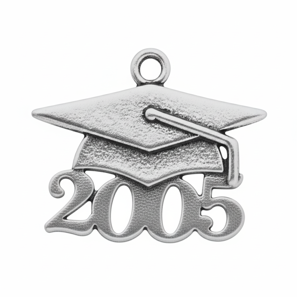 Grad Cap Year Charm