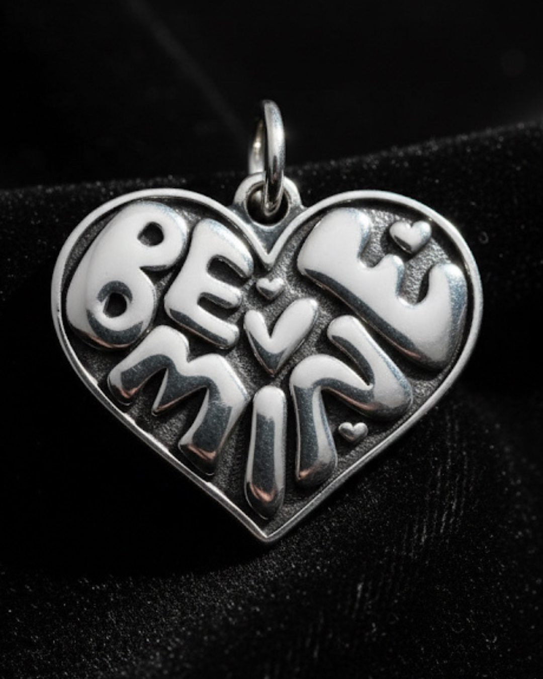 Sweet "BE MINE" Heart Charm