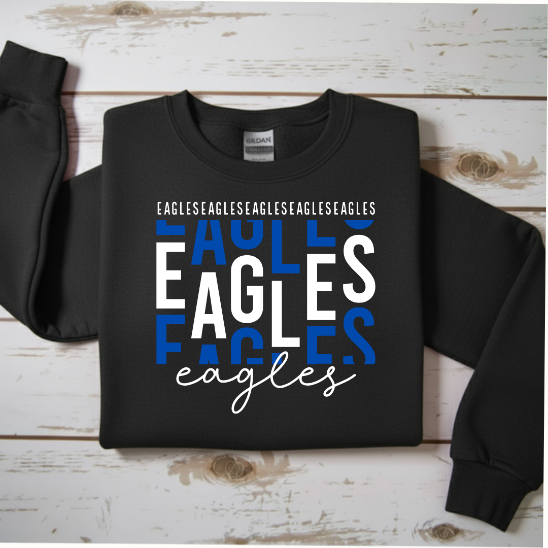 “EAGLES" Fan Crewneck Sweatshirt